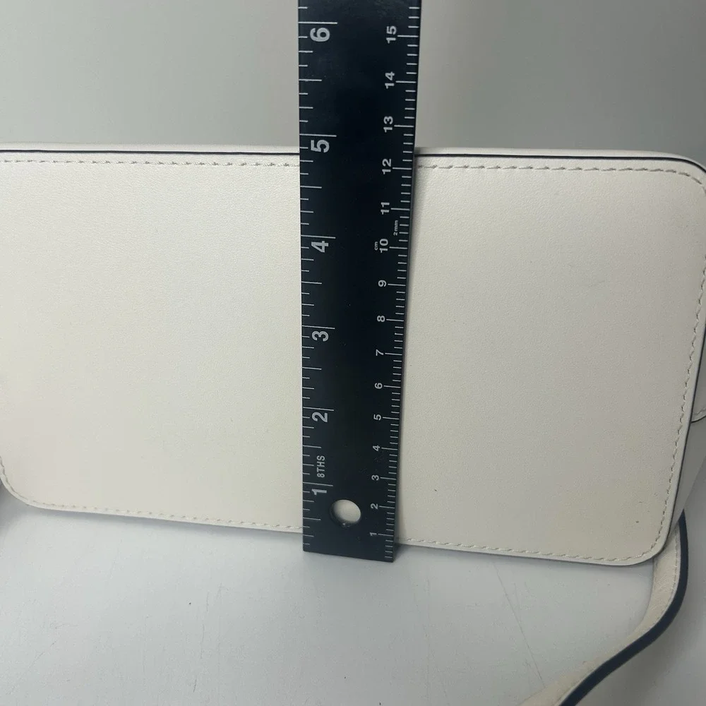 Kate Spade Reegan Bucket Bag Smooth Leather Meringue White